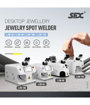 60W 80W 100W 130W Desktop Jewelry Laser Spot Welder Metal Gold Silver Jewelry Welding Repairing Machine